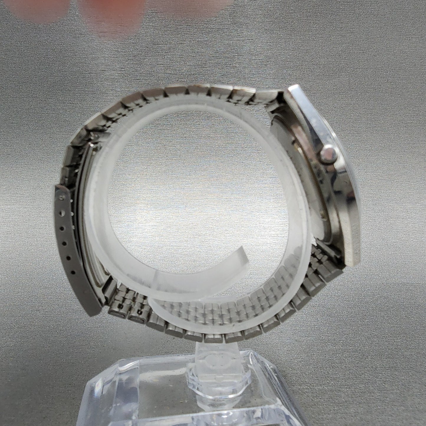 Casio 31QR12 Watch Men 35mm Digital Steel Chronograph Round New Battery8