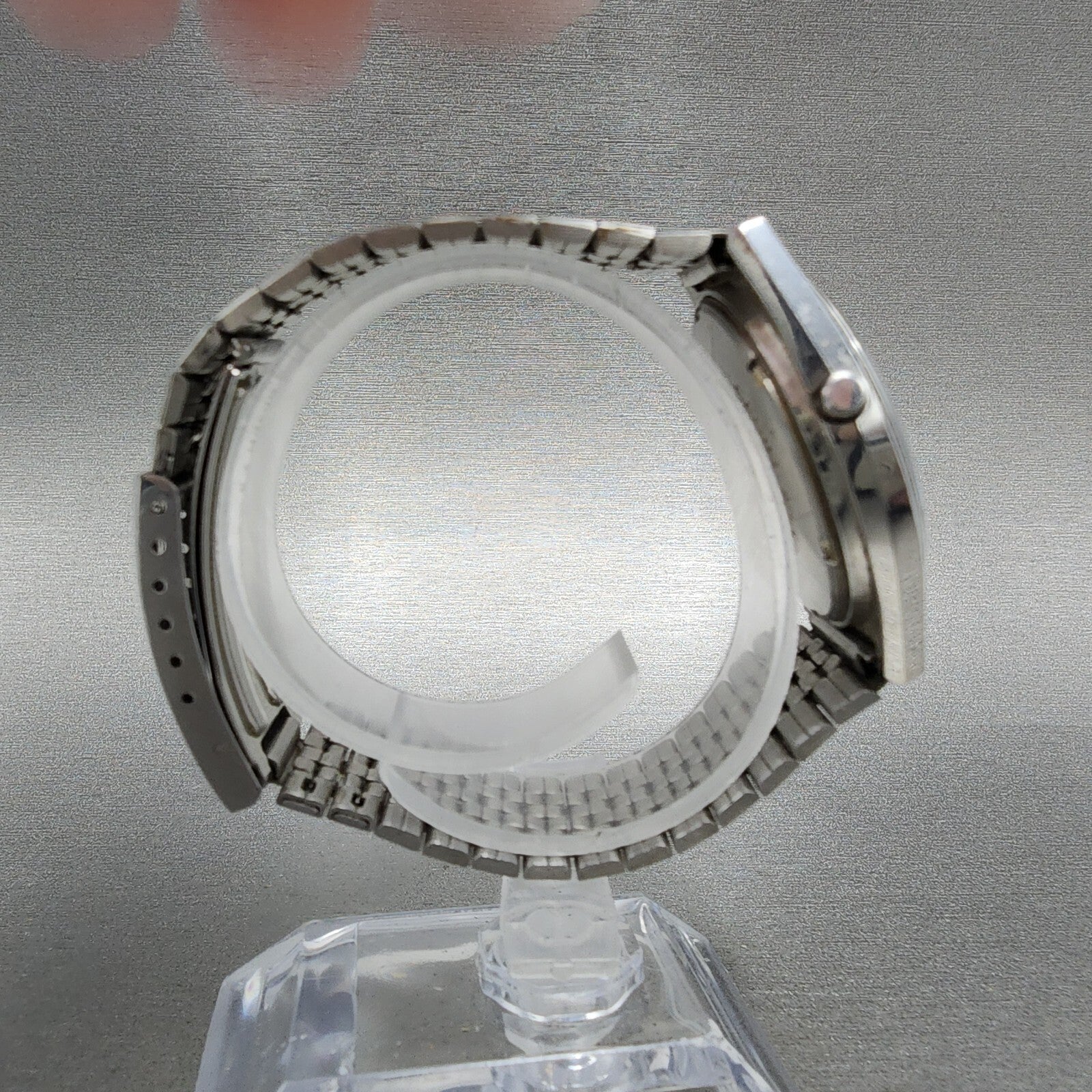 Casio 31QR12 Watch Men 35mm Digital Steel Chronograph Round New Battery8
