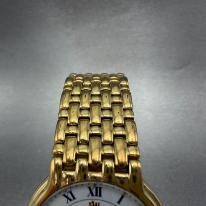 Raymond Weil Fidelio Watch Men 32mm White Dial Gold Plated Date 4802 New Battery4