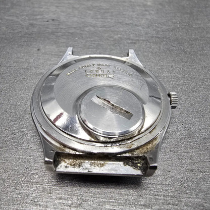 Seiko SQ 4004 Watch Men 36mm Blue Dial Steel Daydate Round 0903-7019 PARTS8