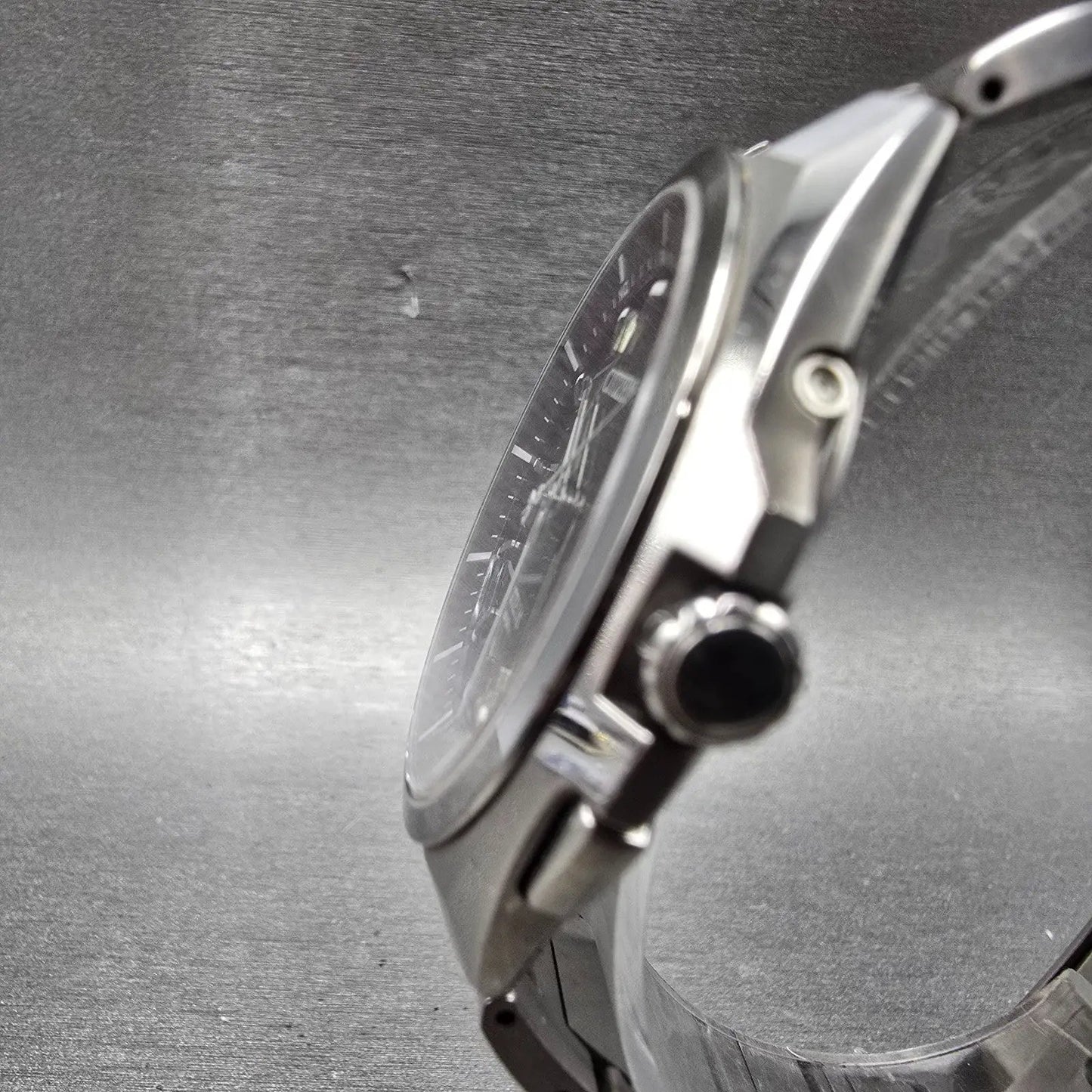 Citizen Attesa Eco-Drive Watch Men 42mm Black Dial Titanium Date Round PARTS3
