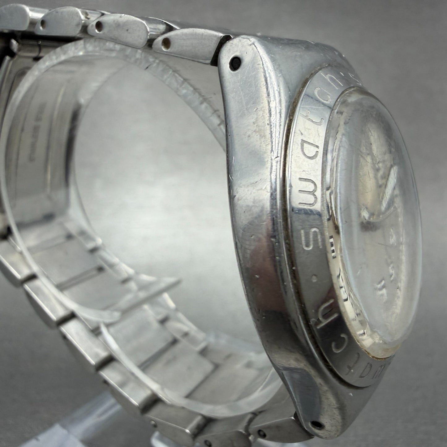 Swatch irony Cool Days Watch Men 37mm Silver Dial Steel Daydate Round New Batt3