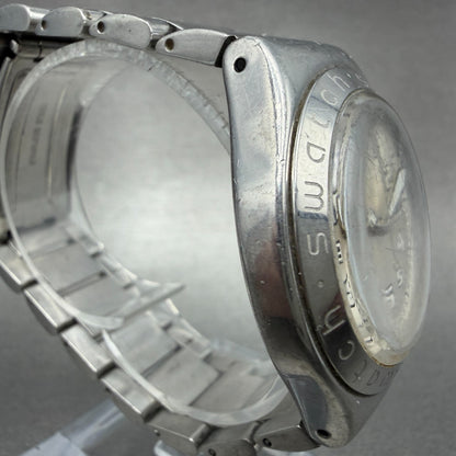 Swatch irony Cool Days Watch Men 37mm Silver Dial Steel Daydate Round New Batt3