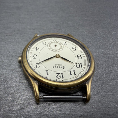 Seiko Avenue Watch Men 31mm White Dial Gold Tone Small Seconds 2G28-6130 PARTS5