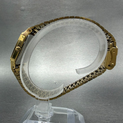 Citizen Tank Watch Men 27mm Champagne Dial Gold Rectangle 4031-893514 New Batt6