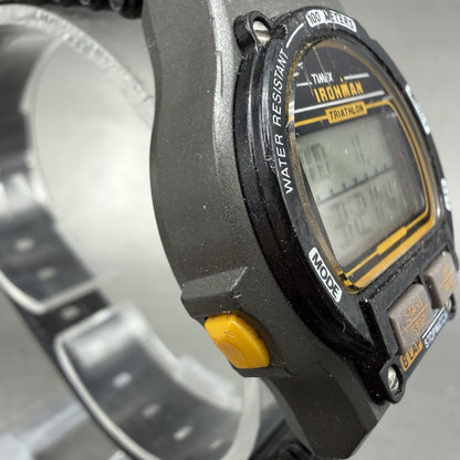 Timex Ironman Watch Women 32mm Digital Black Alarm Chrono New Battery VTG READ!!3