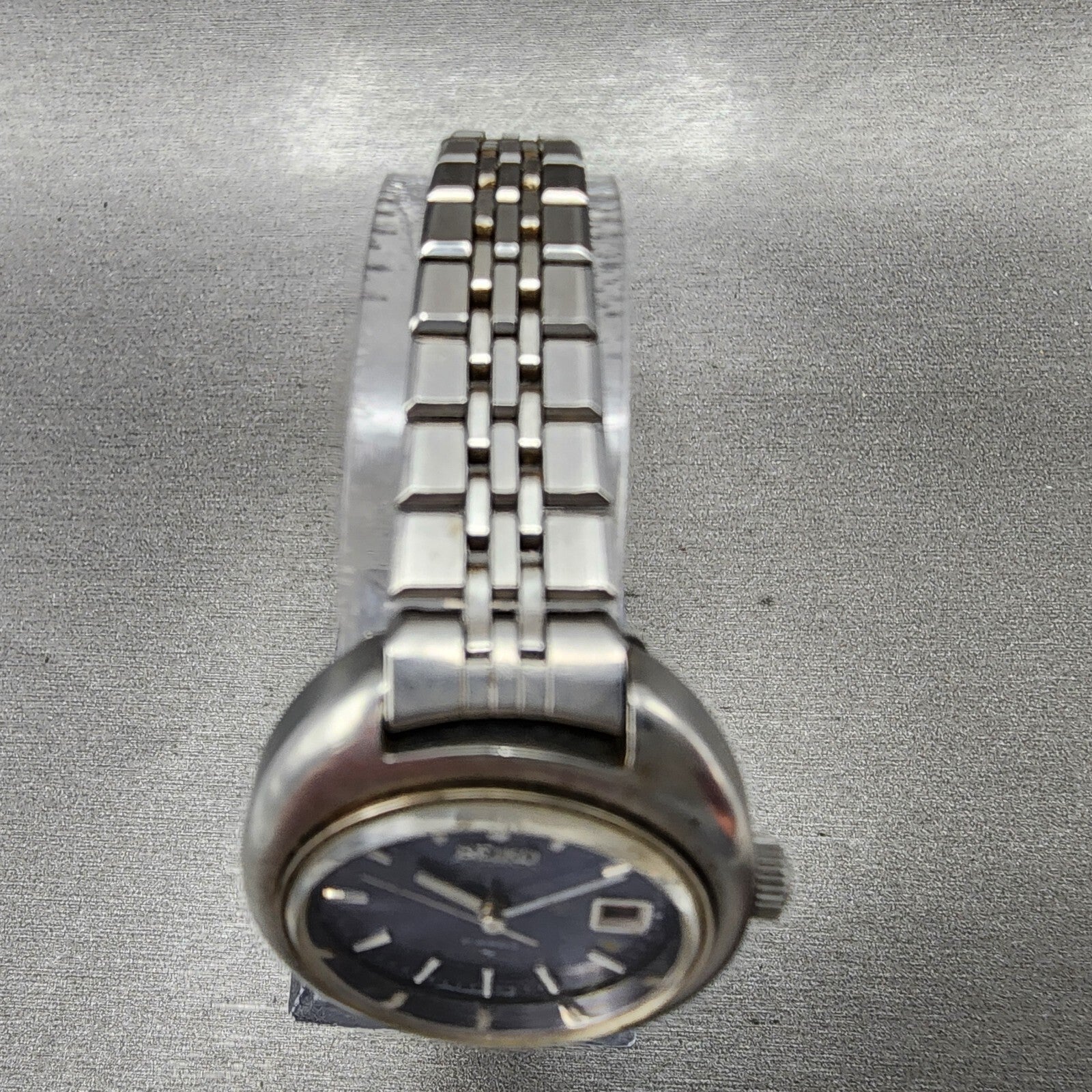 VTG Seiko Automatic Watch Women 27mm Blue Dial Steel Daydate 22057000 PARTS5