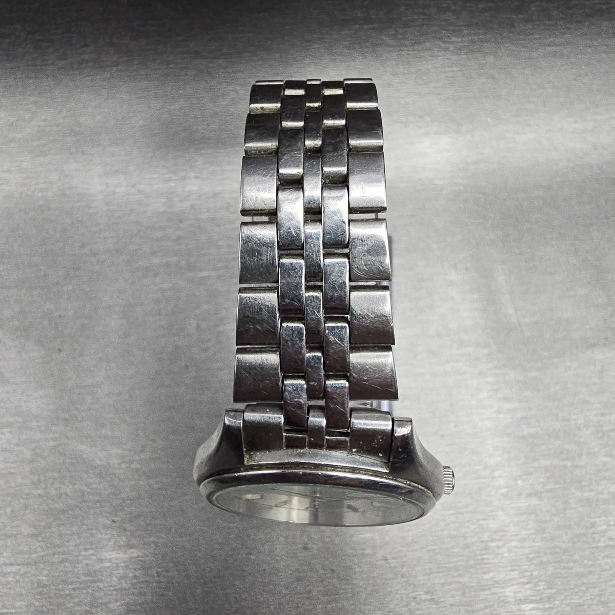 Seiko Watch Men 37mm Silver Dial Silver Tone Daydate Round 7N43-9048 New Battery4