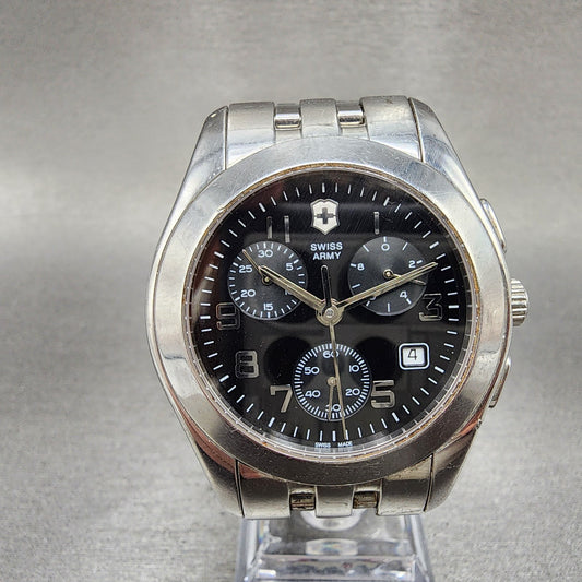 Victorinox Swiss Army Alliance Chronograph Watch Men Black Dial 24666 PARTS0