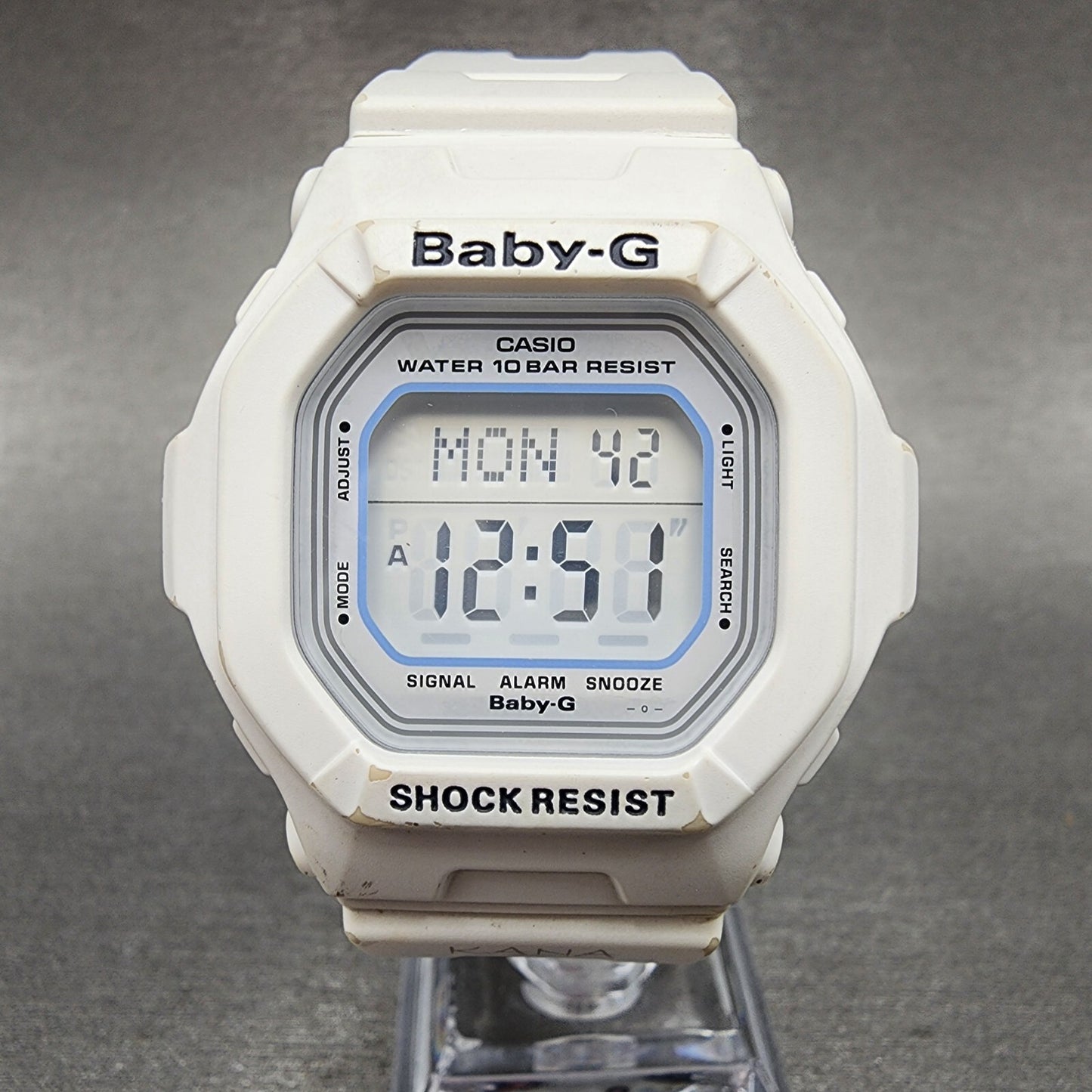 Casio BabyG BG5600WH Watch Women 40mm Digital White Tone Octagon New Battery0