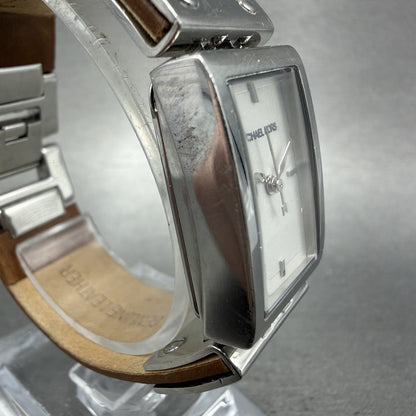 Michael Kors Darci watch Women 18mm Silver Dial Steel Rectangle MK2129 New Batt3
