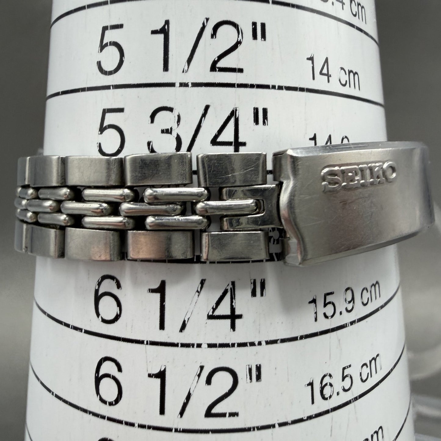 Seiko Automatic Watch Women 24mm Silver Dial Silver Tone Date 22050599 Runs10