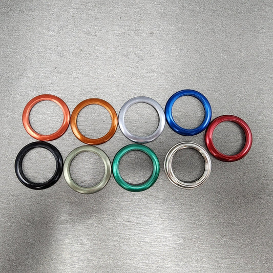 Gucci 1100L Watch Bezel Set Of 9 Silver Blue Green Orange Metal 11/12L Vintage0