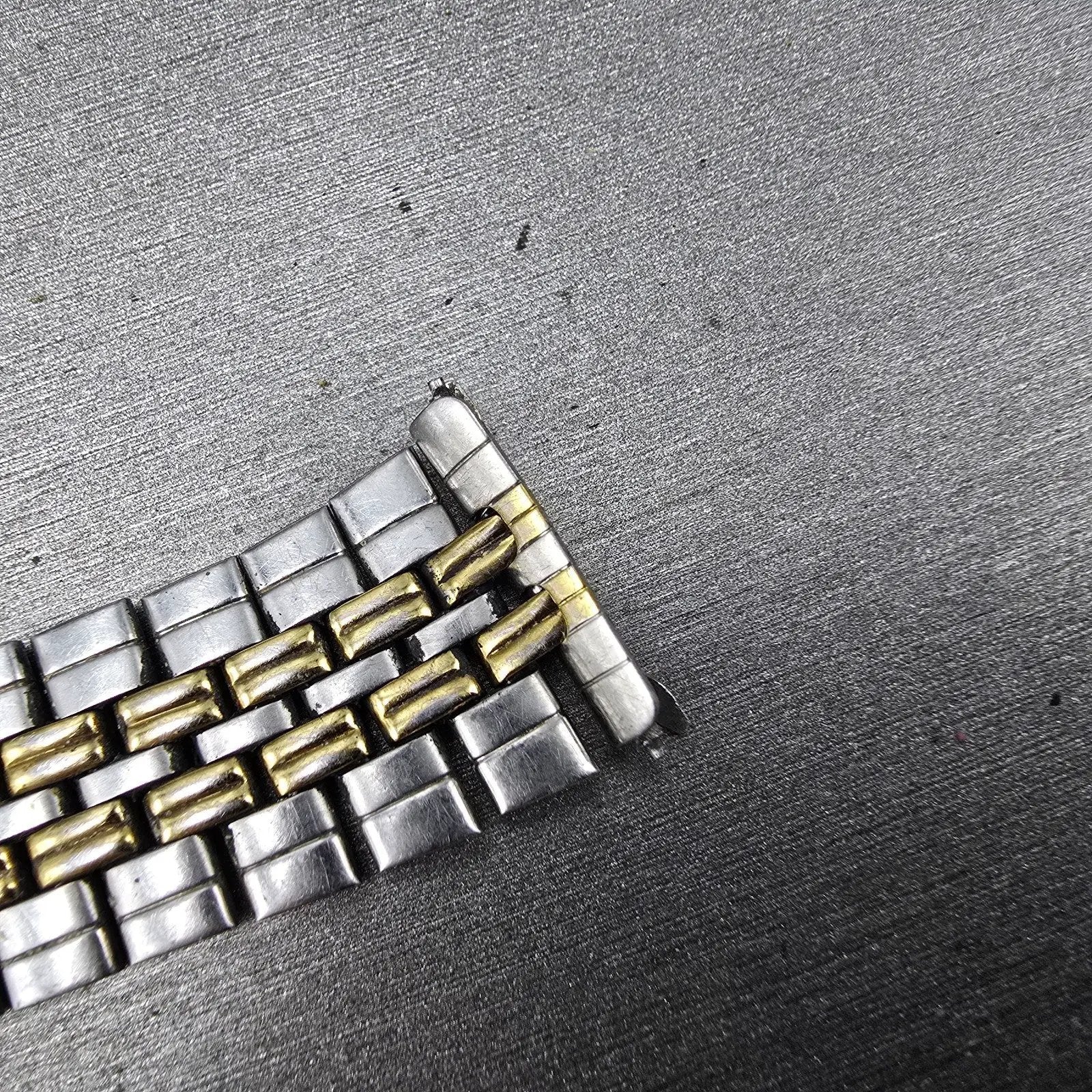 Citizen Bracelet 18mm Stainless Steel Two Tone Vintage Japan ONLY ONE END LINK3