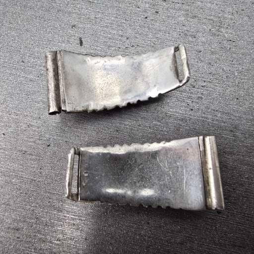 Navajo Watch band tips 14mm Silver Tone Red Blue Tone Vintage7
