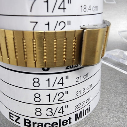 VTG Seiko Watch Men 32mm Gold Dial Gold Tone Date Round 64327019 PARTS11