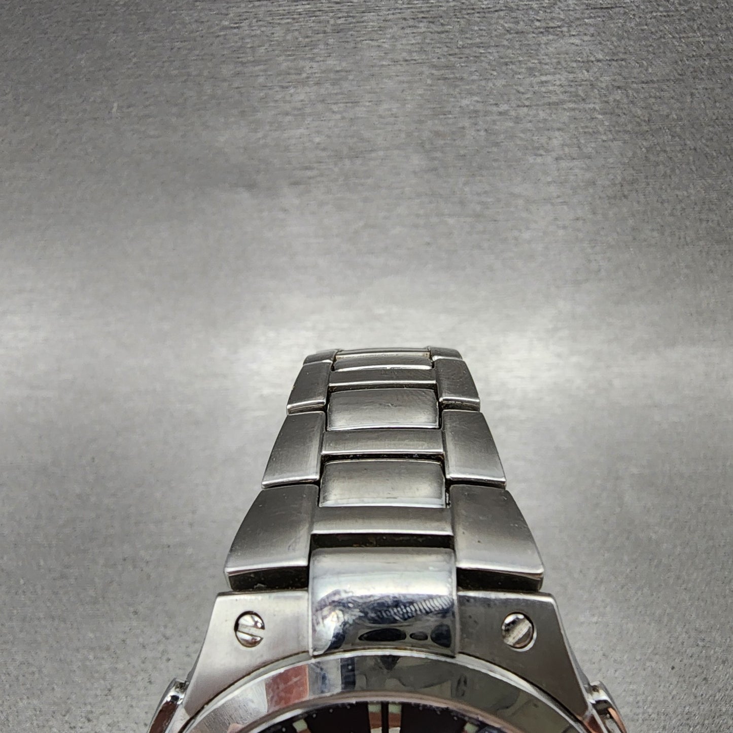Casio Lineage Chronograph Watch Men 42mm Black Dial Steel Date Atomic Runs4