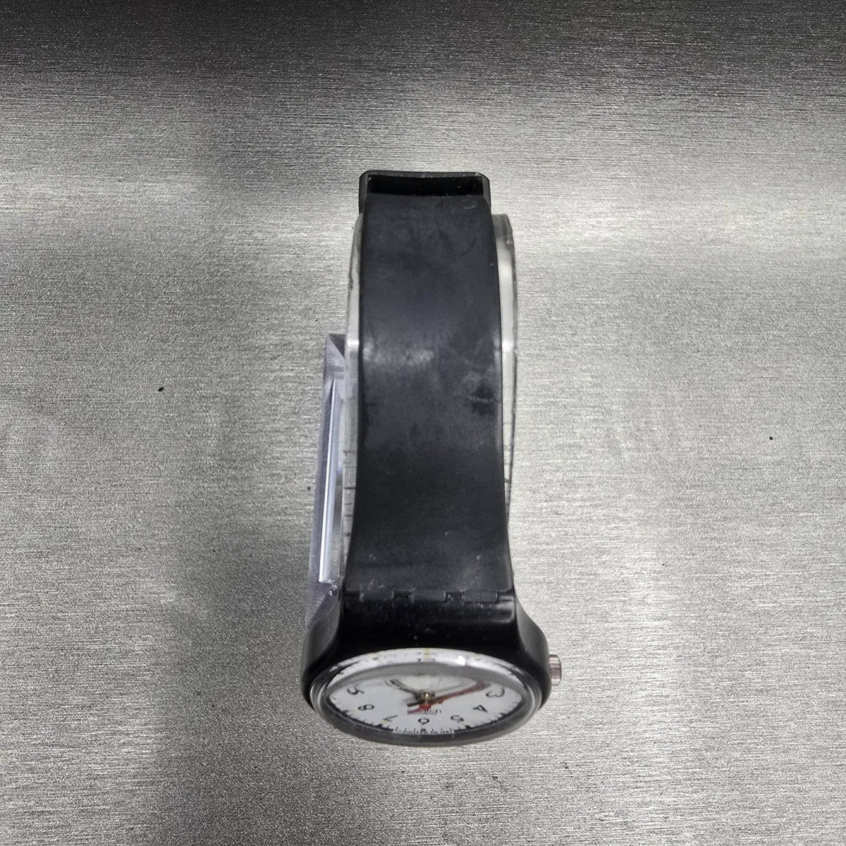 Swatch Classic Two Watch Women 25mm White Dial Black Tone Round LB116 New Batt4