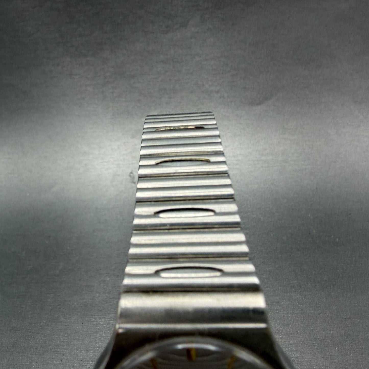 Seiko Watch Men 32mm Silver Dial Silver Tone Round 5Y31-8019 New Battery VTG4