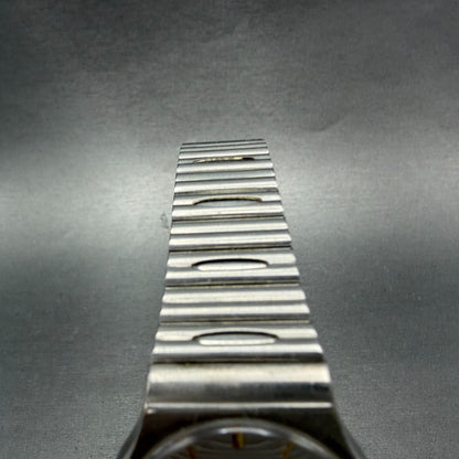 Seiko Watch Men 32mm Silver Dial Silver Tone Round 5Y31-8019 New Battery VTG4