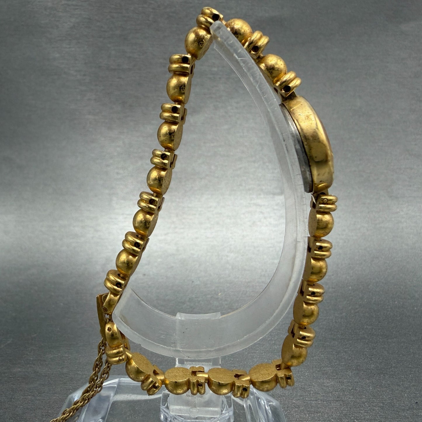 Casio Menuet Watch Women 16mm Champagne Dial Gold Tone Oval LGQ-204 New Battery8