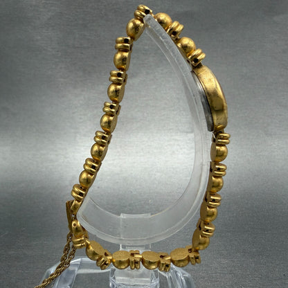 Casio Menuet Watch Women 16mm Champagne Dial Gold Tone Oval LGQ-204 New Battery8