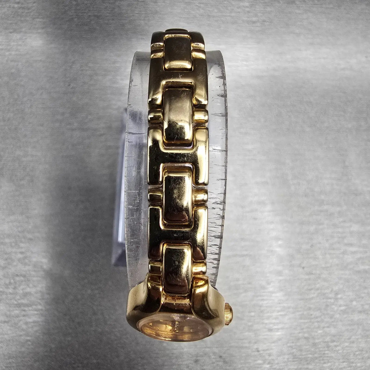 Seiko Watch Women 17mm Gold Dial Gold Tone Oval 1N01-0CS0 New Battery Vintage4