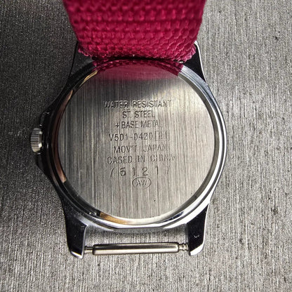Seiko Alba Minnie Mouse Watch Women 26mm White Dial Silver V501-0420 New Battery10