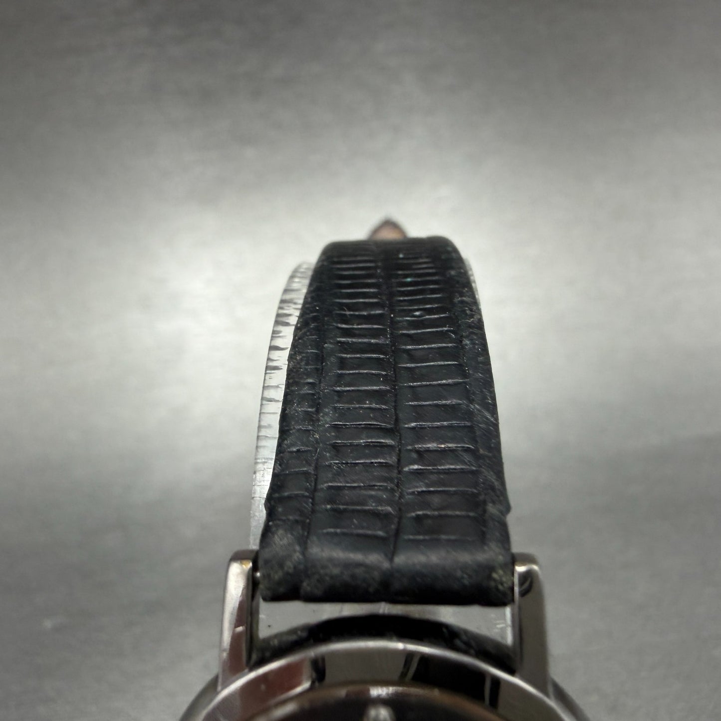 Seiko Watch Women 25mm Black Dial Black Tone Round 1N00-0C99 New Battery VTG GH4