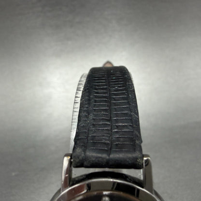 Seiko Watch Women 25mm Black Dial Black Tone Round 1N00-0C99 New Battery VTG GH4
