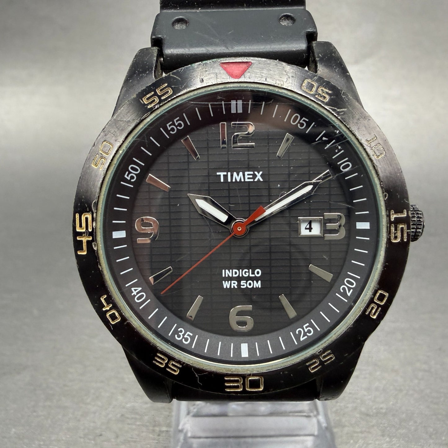 Timex Fairlawn Watch Men 42mm Black Dial Black Tone Date Round T2N694 New Batt0