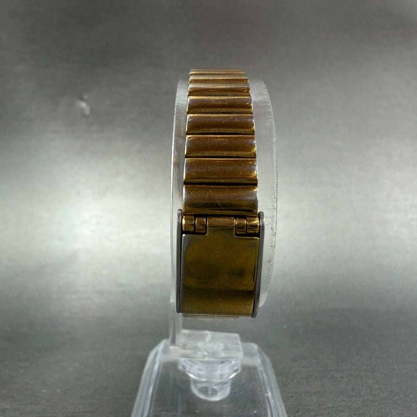 Seiko Tank Watch Women 16mm Black Dial Gold Tone Rectangle 1N01-5A10 New Battery7