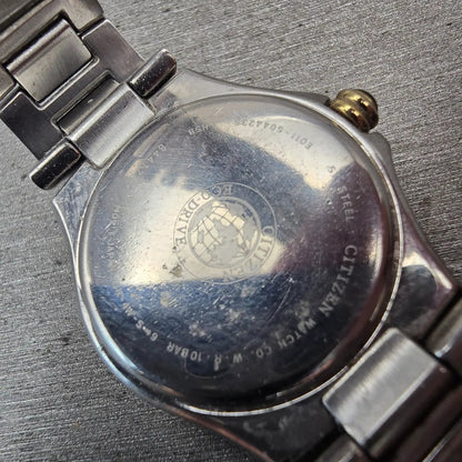 Citizen Eco-Drive Watch Women 27mm MOP Dial Two Tone Gemmed E011-S044235 Works10