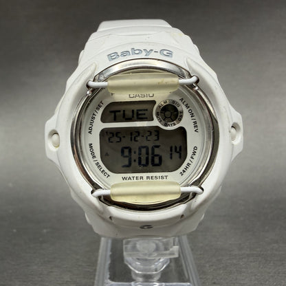 Casio Baby-G Watch Women 43mm White Digital Alarm Chronograph BG-169R New Batt0