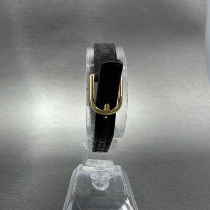 Citizen CQ tank Watch Women 14mm Black Dial Gold Tone 2250-K00535 New Battery7