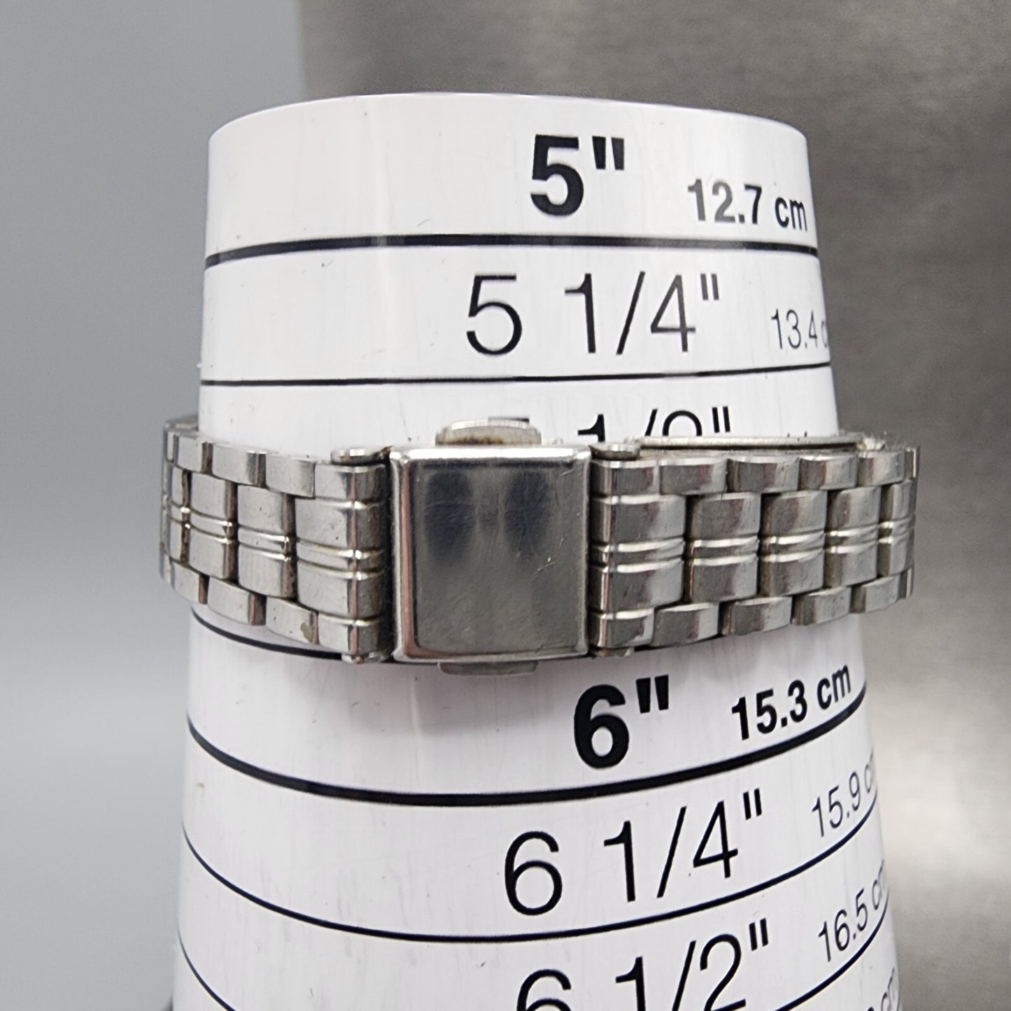 Seiko Watch Women 21mm Silver Dial Silver Tone Rectangle 23205920 New Battery11