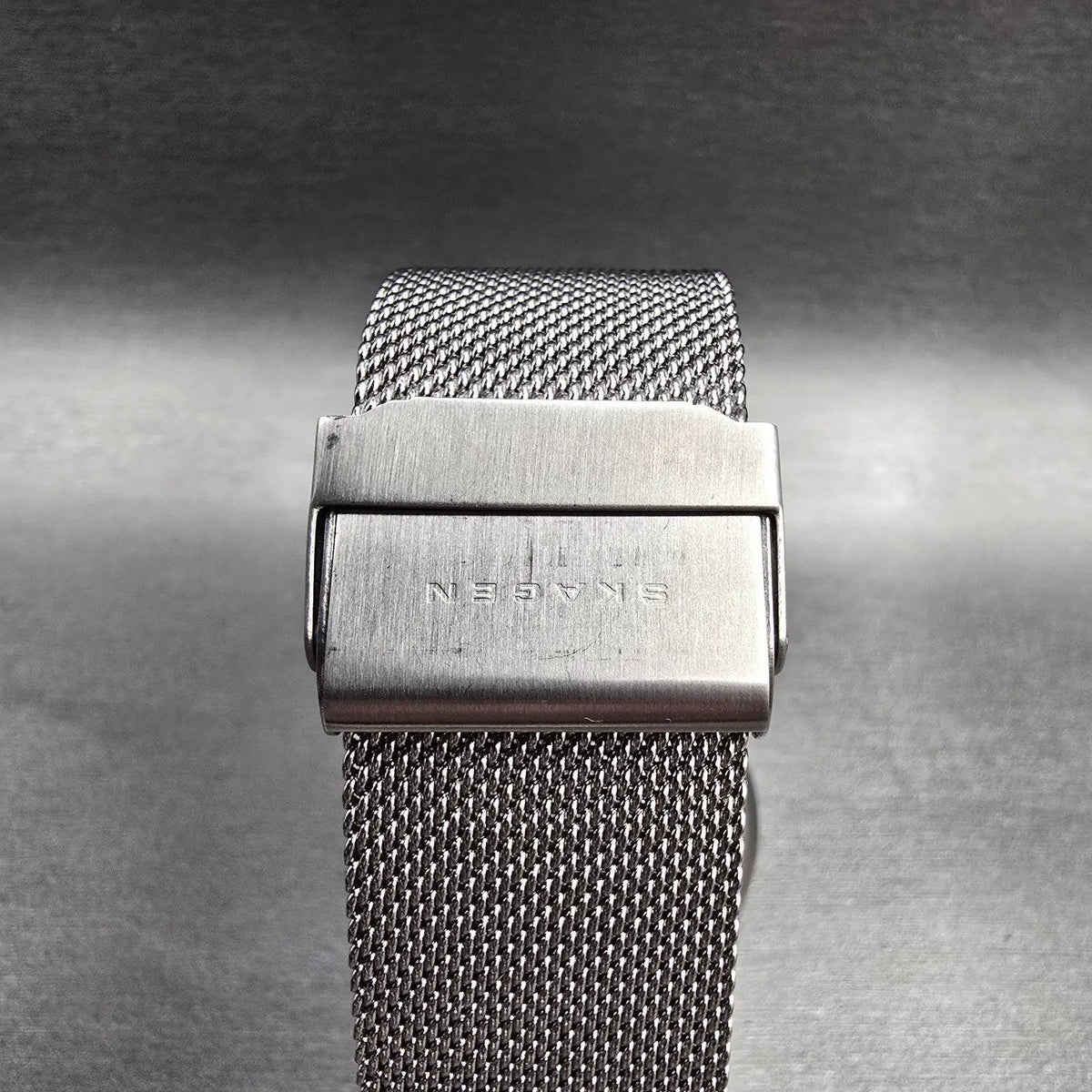 Skagen Watch Men 40mm Silver Dial Silver Tone Date Round 780XLSS New Battery8