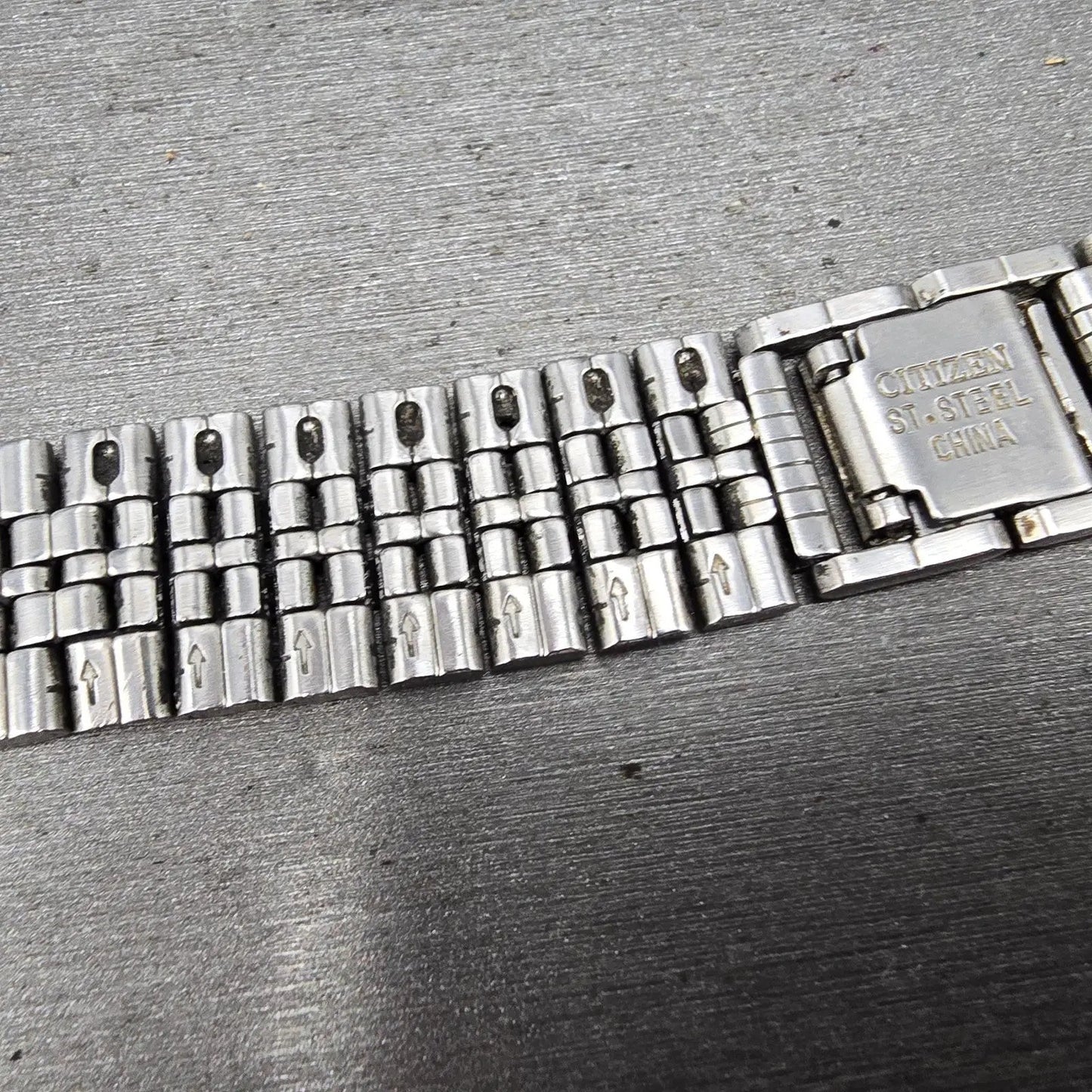 Citizen Bracelet 18mm Stainless Steel Two Tone Vintage Japan ONLY ONE END LINK6