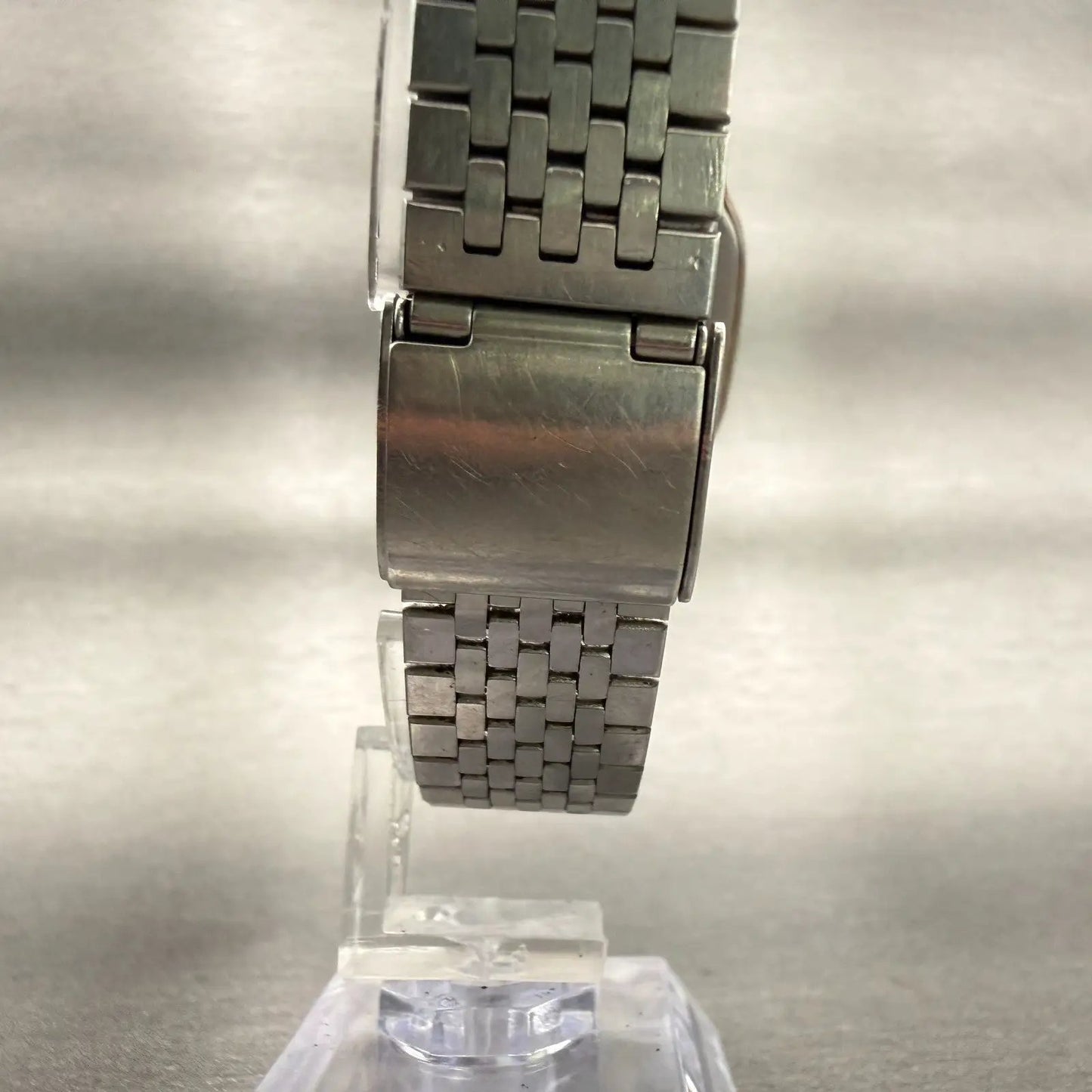 Seiko Watch Men 30mm Gold Dial Two Tone Rectangle 9021-5160 New Battery Vintage7