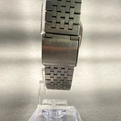Seiko Watch Men 30mm Gold Dial Two Tone Rectangle 9021-5160 New Battery Vintage7