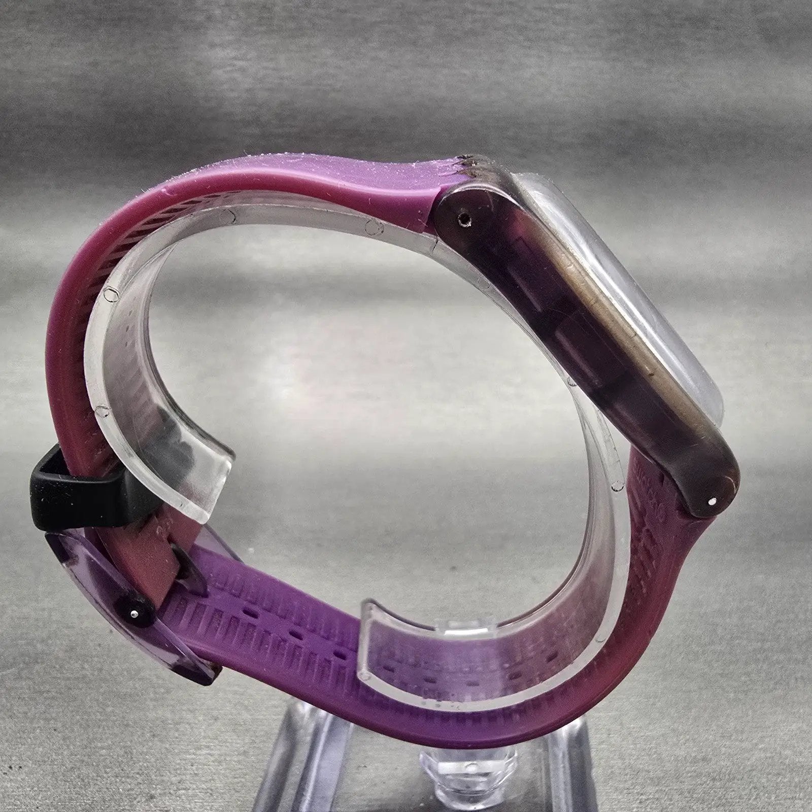 Swatch PURPLE REBEL Watch Men Purple Dial Purple Daydate SUOV702 New Battery8