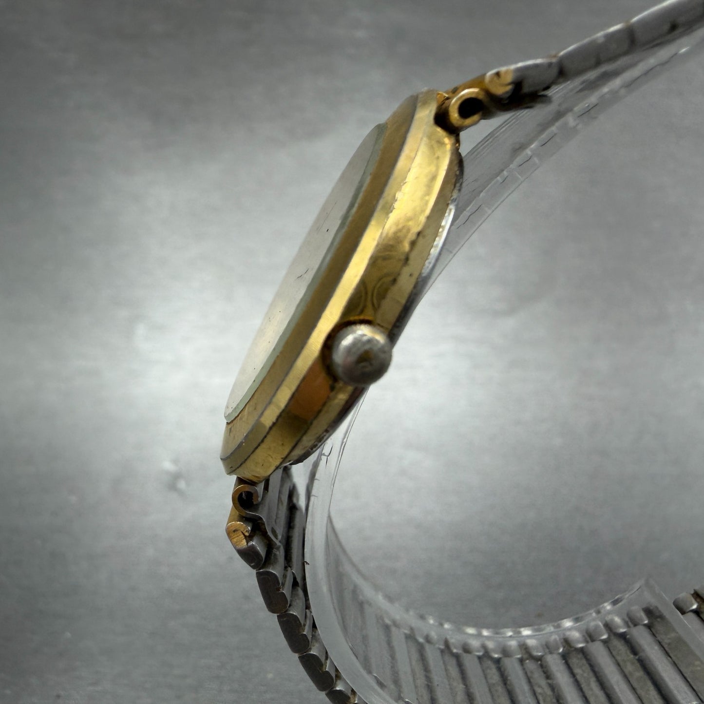 Seiko Watch Unisex 31mm Cream Dial Gold Tone Round 5Y95-6110 New Battery Vintage2