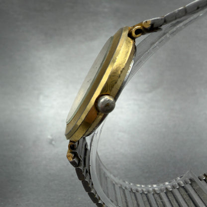 Seiko Watch Unisex 31mm Cream Dial Gold Tone Round 5Y95-6110 New Battery Vintage2