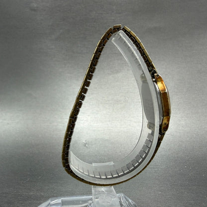 Seiko Watch Women 16mm Champagne Dial Gold Tone Octagon 2c20-5769 New Battery8