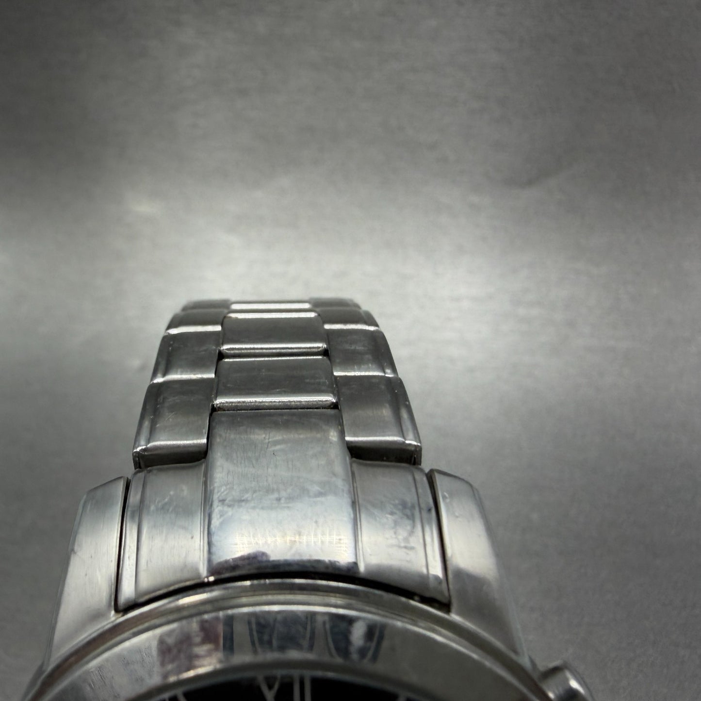 Fossil Grant Chronograph Watch Men 44mm Black Dial Steel FS4736 New Batt4