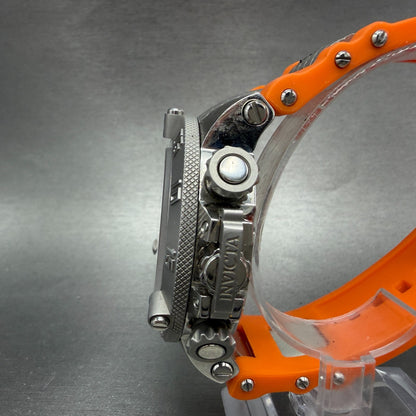 Invicta Sub Aqua Noma Chronograph Watch Men 50mm Orange Dial Steel 1378 New Batt2