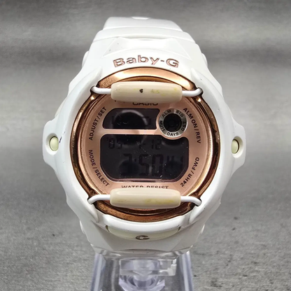 Casio Baby-G BG-169G Watch Women 43mm Rose Gold Dial White Chrono Alarm New Batt0