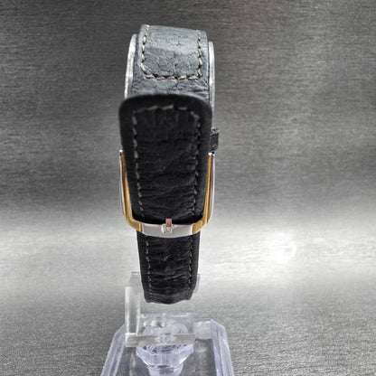 Seiko Tank Watch Women 19mm Gray Dial Two Tone Rectangle 7320-5909 New Battery7