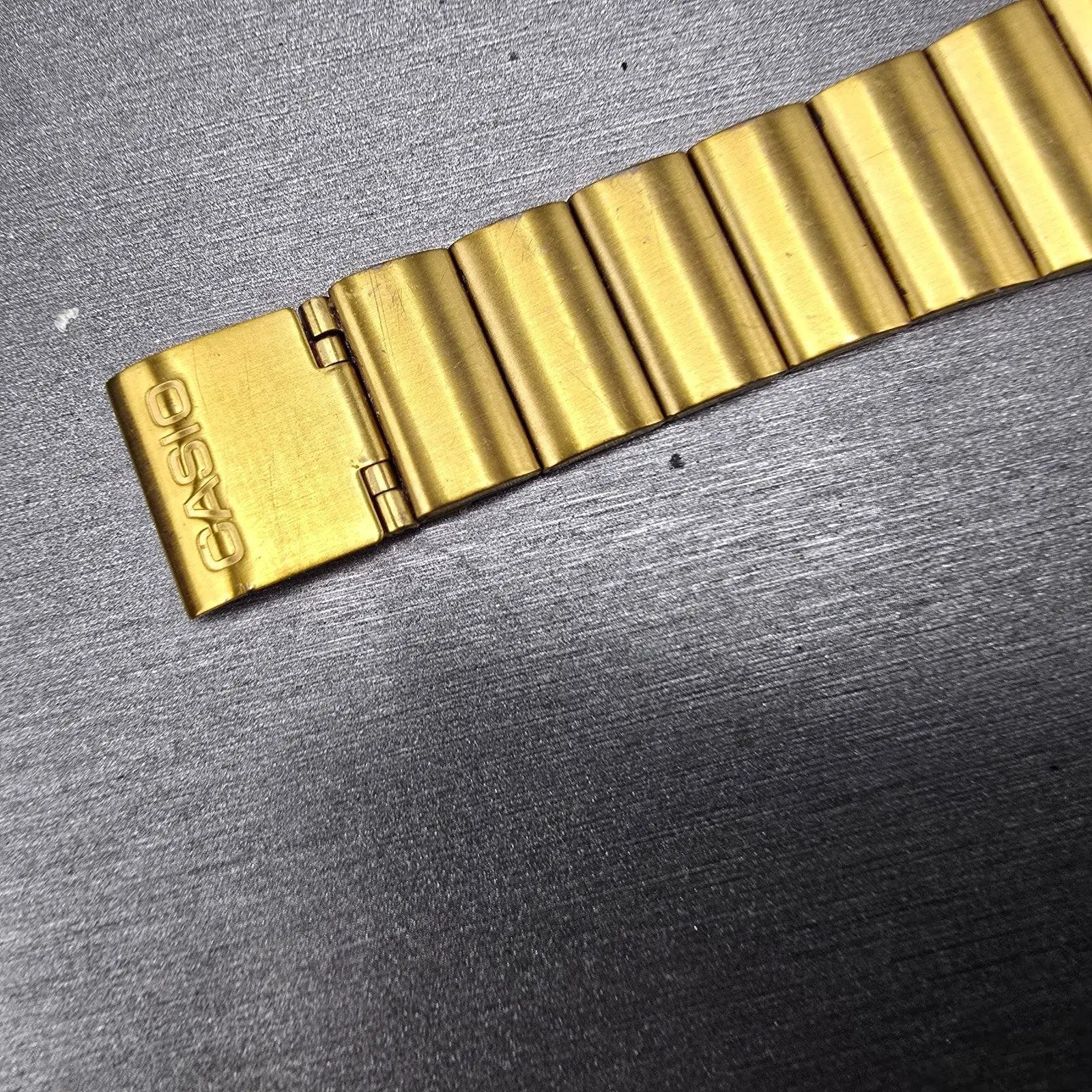 Casio Calculator CA-506 Watch Men 35mm Gold Alarm Chronograph READ!! New Battery8