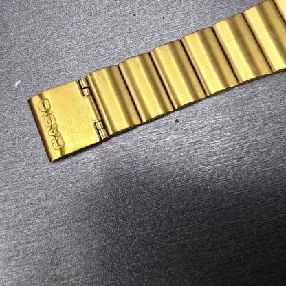 Casio Calculator CA-506 Watch Men 35mm Gold Alarm Chronograph READ!! New Battery8